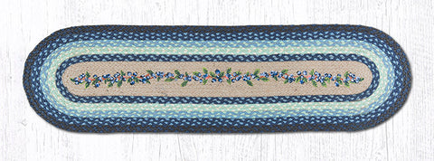 OP-312 Blueberry Vine Oval Patch Runner 13"x48"