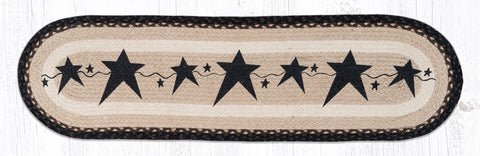 OP-313 Primitive Stars Black Oval Patch Runner 13"x48"
