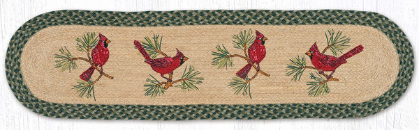OP-365 Cardinals Oval Patch Runner 13"x48"