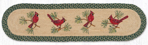 OP-365 Cardinals Oval Patch Runner 13"x48"