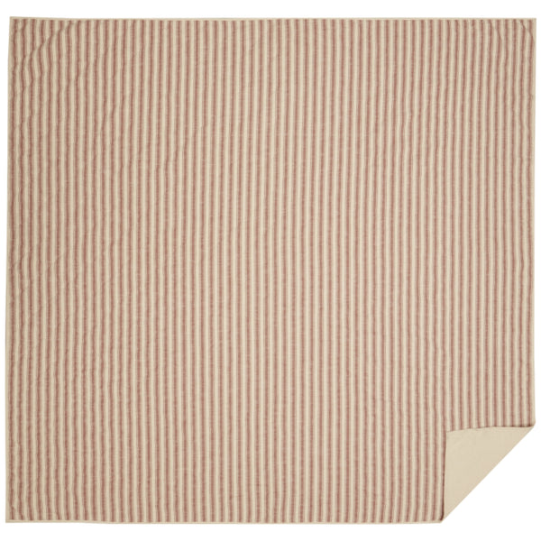 Market Place Red Luxury King Quilt 105Lx120W