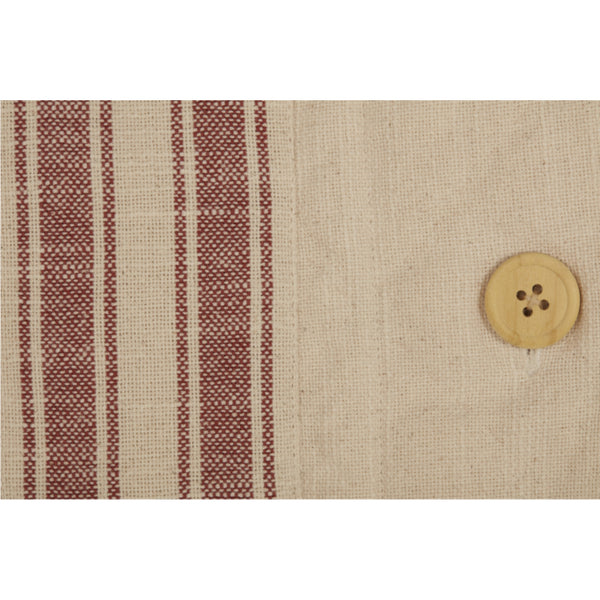 Market Place Red Standard Sham 27Lx21W
