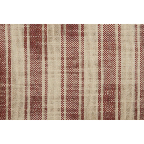 Market Place Red Ticking Stripe Pillow Cover 20Lx20W