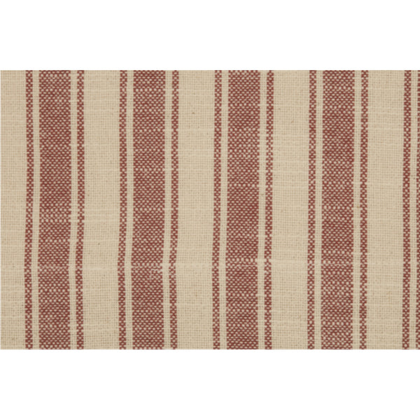 Market Place Red Ticking Stripe Valance 16Lx72W