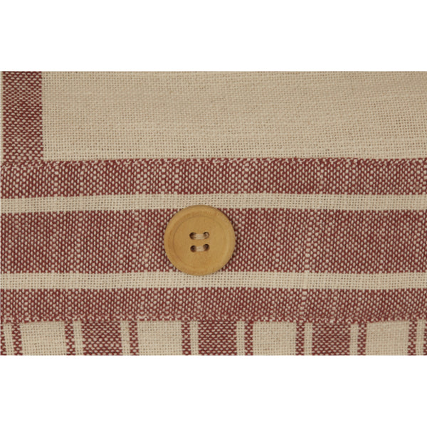 Market Place Red Stripe Shower Curtain 72Lx72W