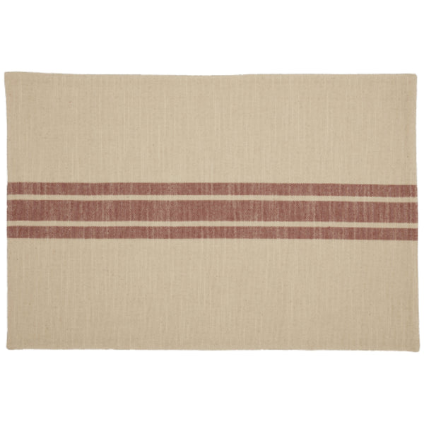 Market Place Red Placemat Set of 4 18Lx12W