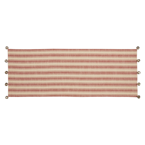 Sleigh Bells Ring Ticking Stripe Runner 36Lx13W