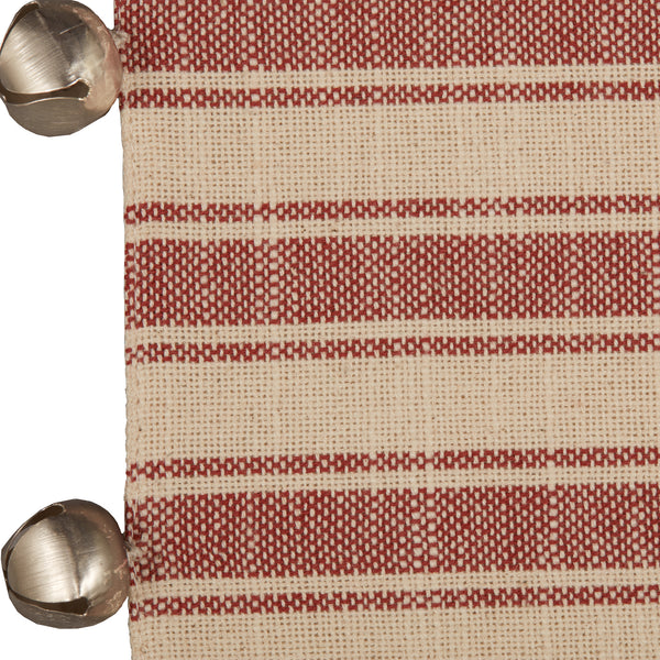 Sleigh Bells Ring Ticking Stripe Runner 36Lx13W