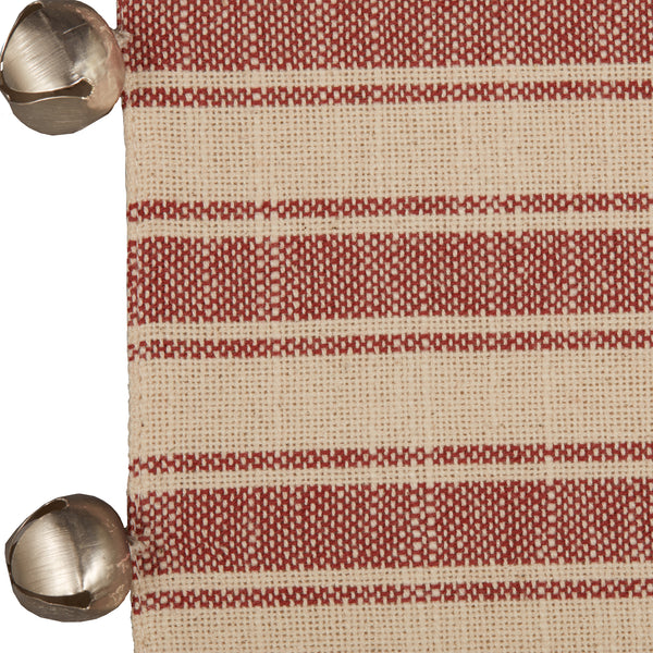 Sleigh Bells Ring Ticking Stripe Runner 72Lx13W