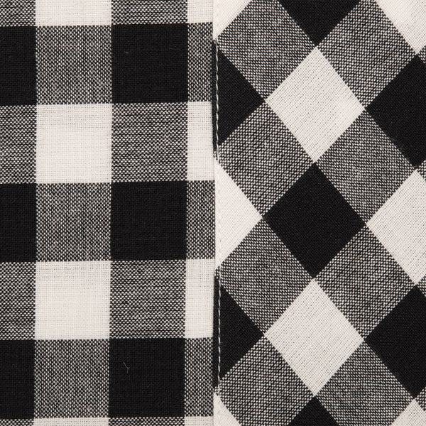 Vintage Check Black Standard Sham Set of 2 27Lx21W+4