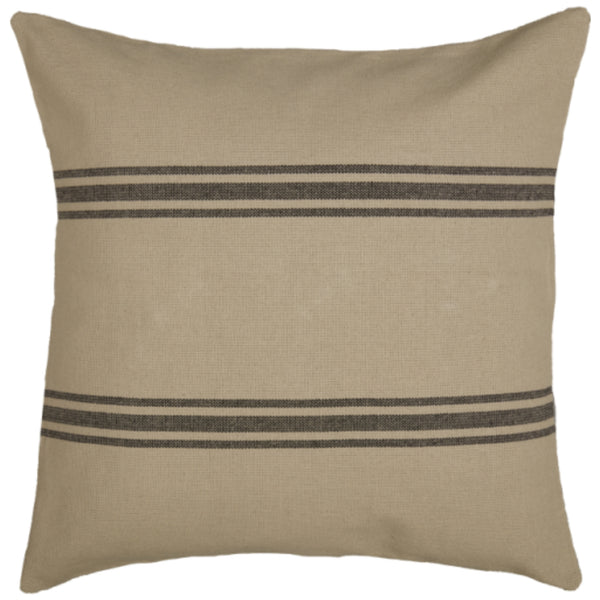 Mill House Stripe Black Euro Sham 26Lx26W