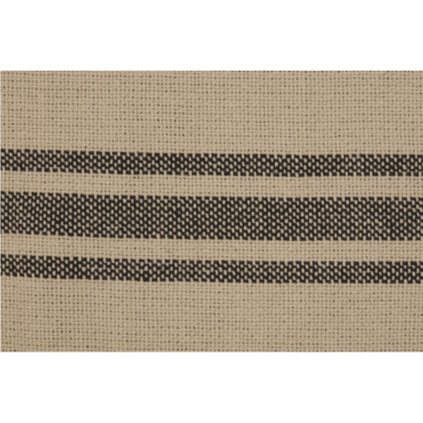 Mill House Stripe Black Panel Set of 2 84Lx40W