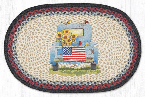 OP-15 Sunflower Truck Oval Patch 20"x30"