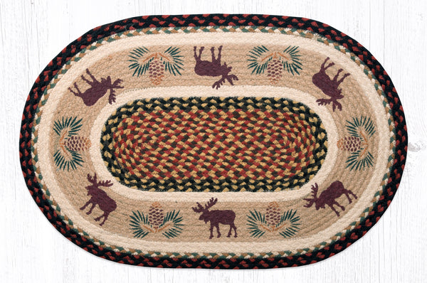 OP-19 Moose/Pinecone 2 Oval Patch 20"x30"