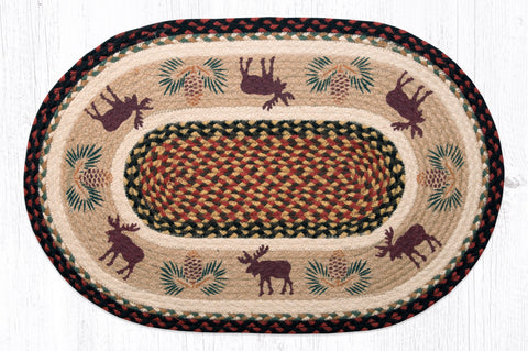OP-19 Moose/Pinecone 2 Oval Patch 20"x30"