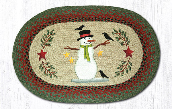 OP-25 Snowman with Crow Oval Patch 20"x30"