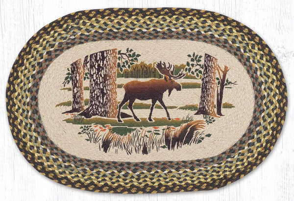 OP-51 Moose Forest Oval Patch 20"x30"