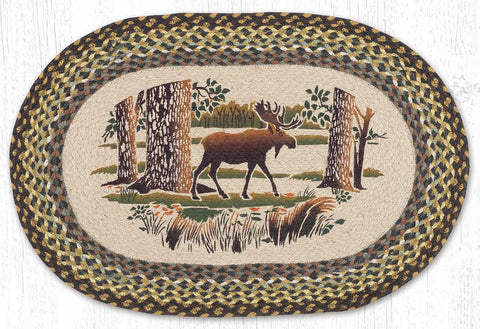 OP-51 Moose Forest Oval Patch 20"x30"