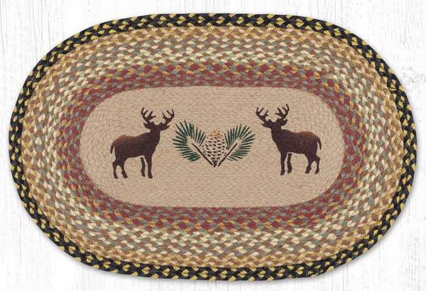 OP-57 Deer/Pinecone Oval Patch 20"x30"