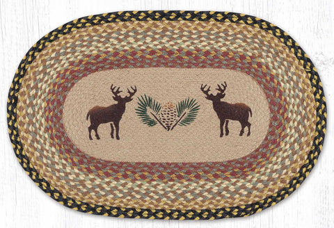 OP-57 Deer/Pinecone Oval Patch 20"x30"