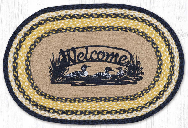 OP-79 Welcome Loons Oval Patch 20"x30"