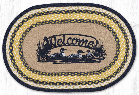 OP-79 Welcome Loons Oval Patch 20"x30"