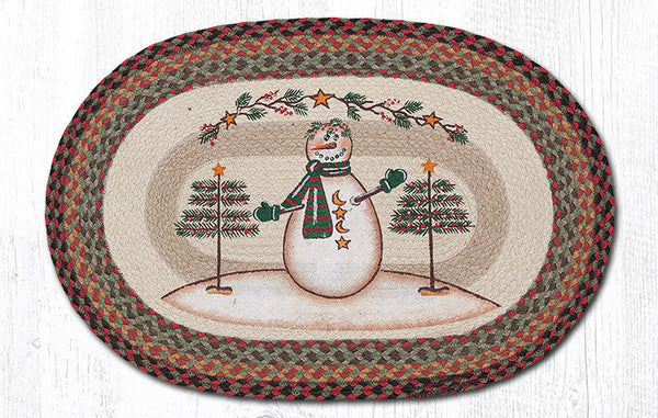 OP-81 Moon & Star Snowman Oval Patch 20"x30"