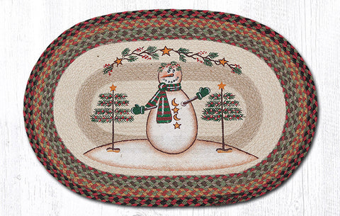 OP-81 Moon & Star Snowman Oval Patch 20"x30"