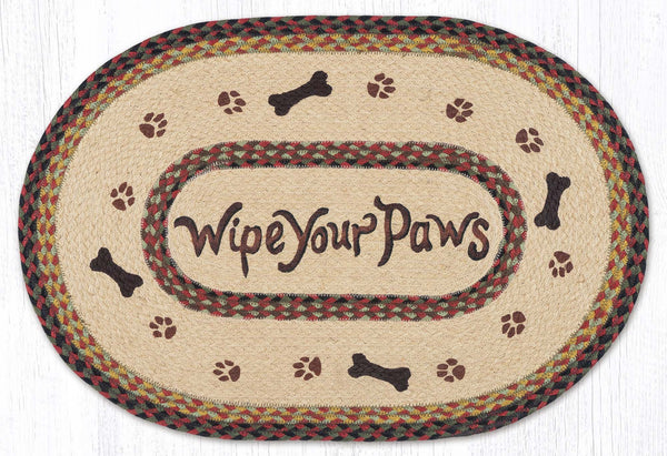 OP-81 Wipe Your Paws Oval Patch 20"x30"