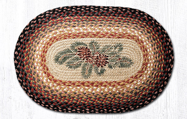 OP-83 Pinecone Red Berry Oval Patch 20"x30"