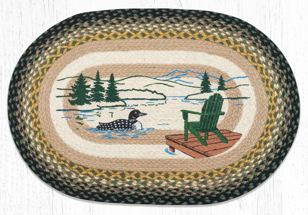 OP-116 Adirondack Loon Oval Patch 20"x30"