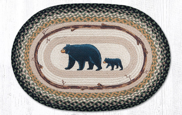 OP-116 Mama & Baby Bear Oval Patch 20"x30"