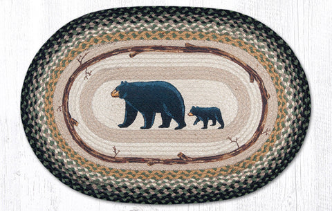 OP-116 Mama & Baby Bear Oval Patch 20"x30"