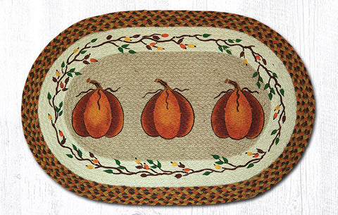 OP-222 Harvest Pumpkin Oval Patch 20"x30"