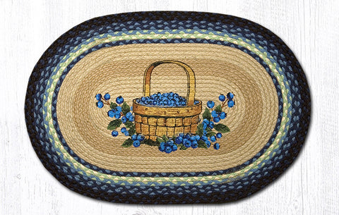 OP-312 Blueberry Basket Oval Patch 20"x30"