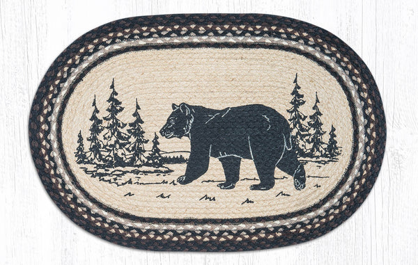 OP-313 Bear Silhouette Oval Patch 20"x30"