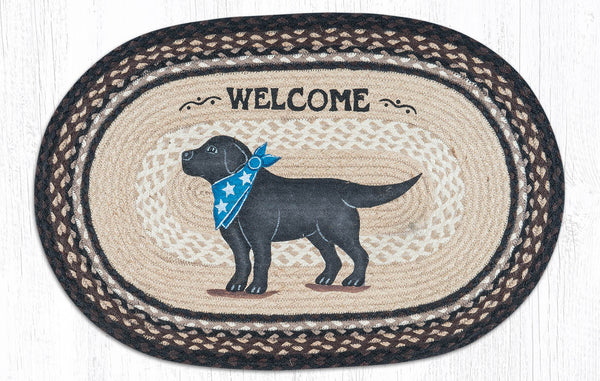 OP-313 Black Lab Oval Patch 20"x30"
