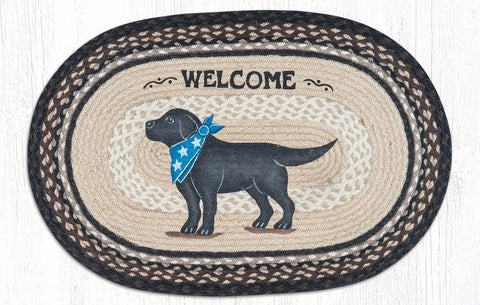 OP-313 Black Lab Oval Patch 20"x30"