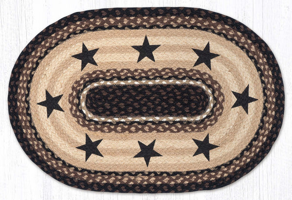 OP-313 Black Stars Oval Patch 20"x30"