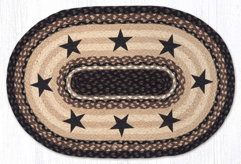 OP-313 Black Stars Oval Patch 20"x30"