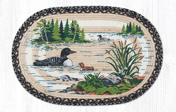 OP-313 Loons Oval Patch 20"x30"