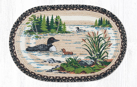 OP-313 Loons Oval Patch 20"x30"