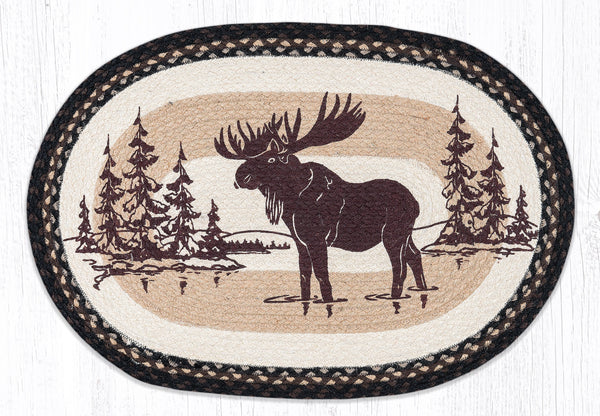 OP-313 Moose Silhouette Oval Patch 20"x30"