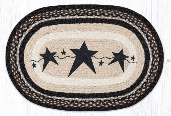 OP-313 Primitive Stars Black Oval Patch 20"x30"