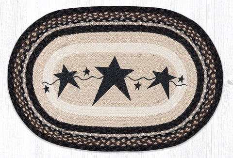 OP-313 Primitive Stars Black Oval Patch 20"x30"
