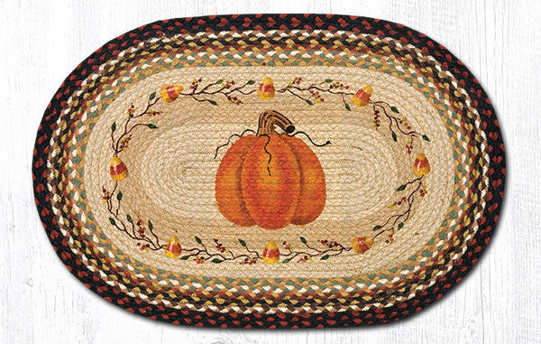 OP-319 Pumpkin Candy Corn Oval Patch 20"x30"