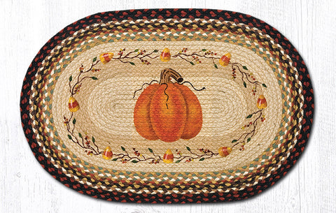 OP-319 Pumpkin Candy Corn Oval Patch 20"x30"