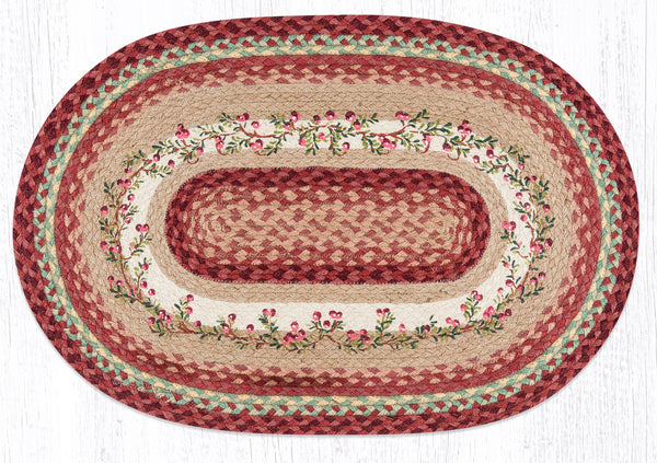 OP-390 Cranberries Oval Patch 20"x30"