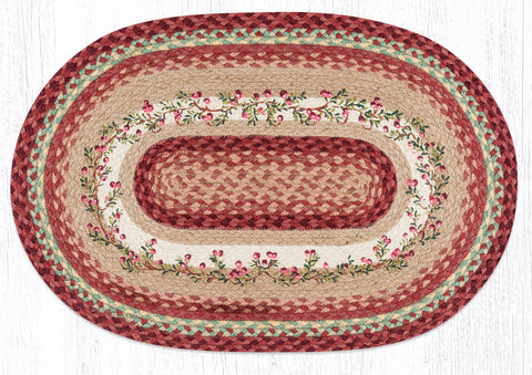 OP-390 Cranberries Oval Patch 20"x30"