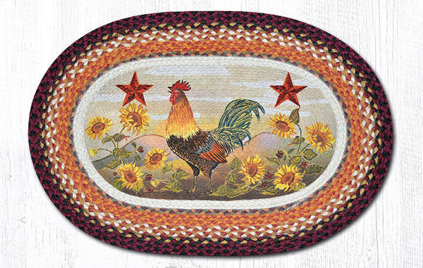 OP-391 Morning Rooster Oval Patch 20"x30"